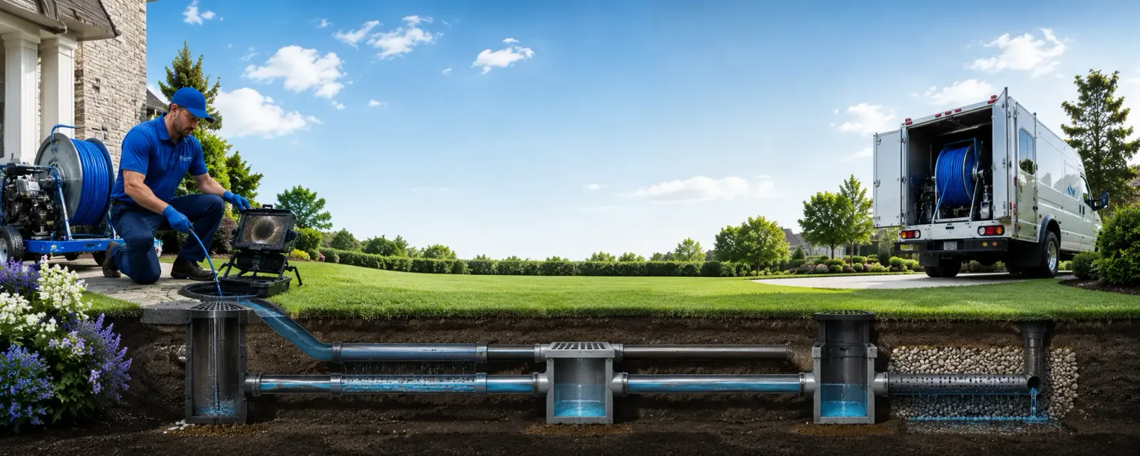 Outdoor drain cleaning information for Morrill, ME